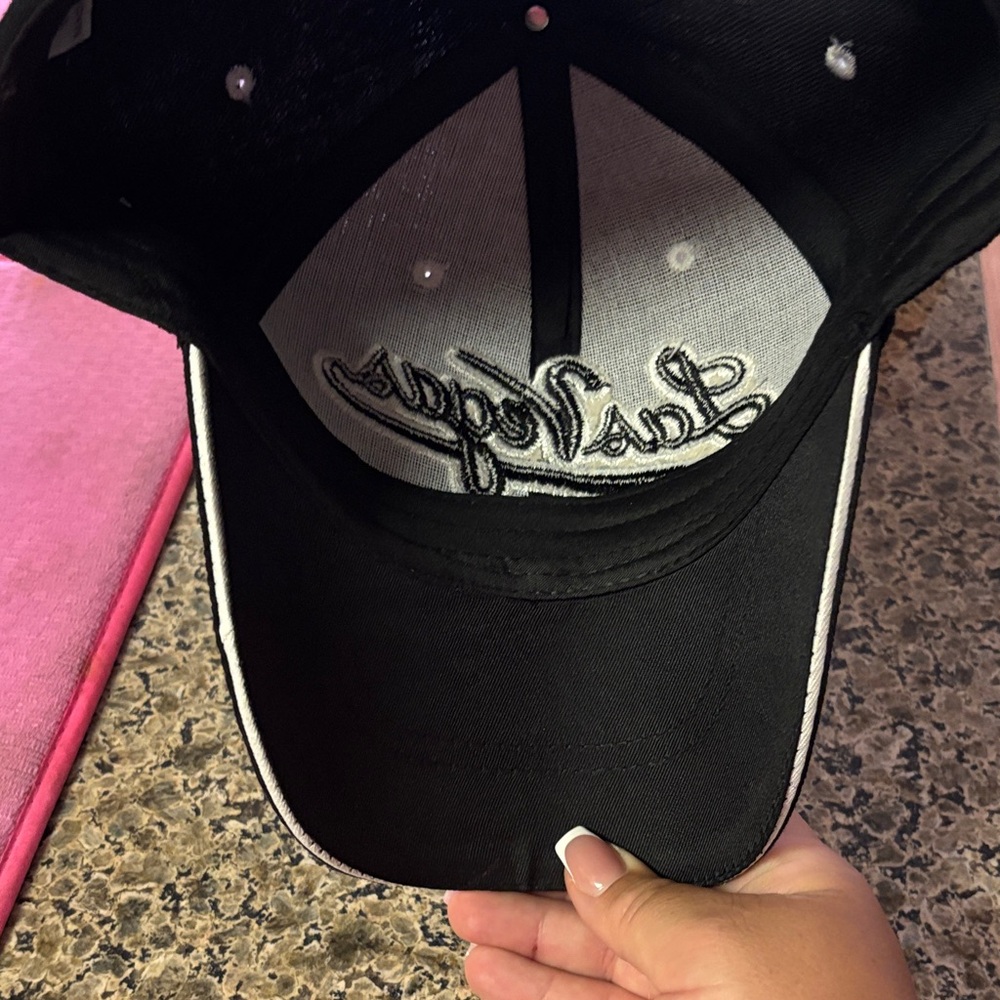 Las Vegas Embroidered Black Cap - Picture 5 of 5